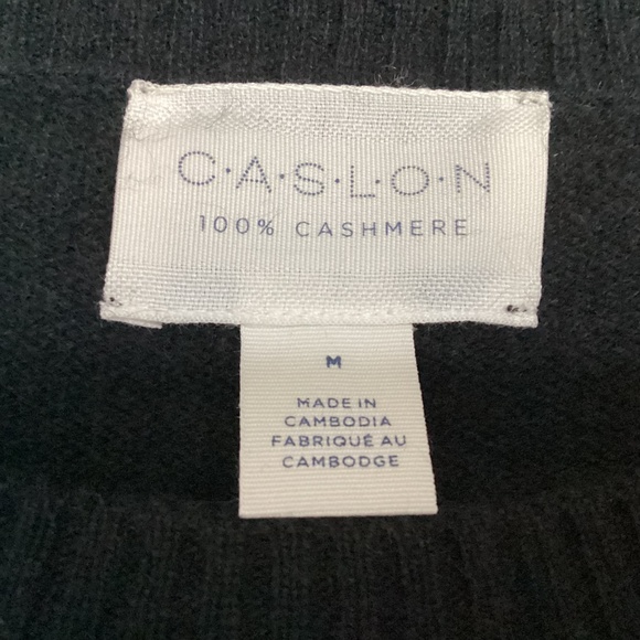 Caslon® Cashmere Crewneck Sweater, size Medium - Picture 4 of 9